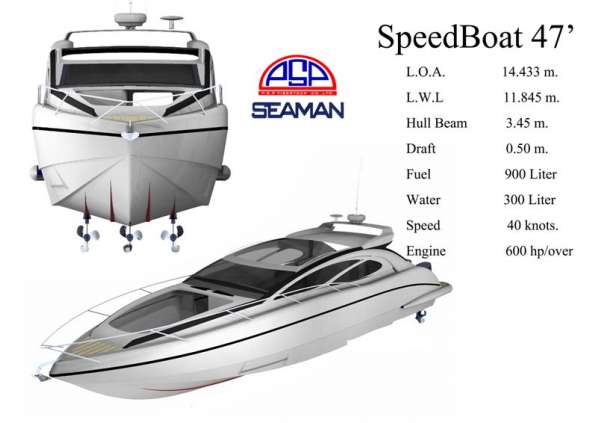 SpeedBoat 47’/สปี๊ดโบ๊ท 47ฟุต